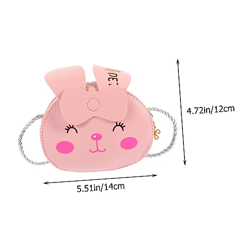 VALICLUD Cartoon Crossbody Bag for Boys Adorable Bunny PU Leather Mini Shoulder Bag Lightweight Coin Purse with Durable Craftsmanship for Daily Use and Storage Organizer2
