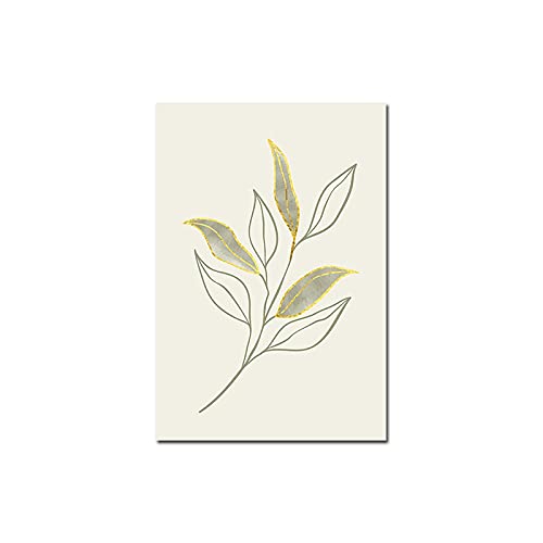 Dessin Affiche Boho Botanique en Toile Haute Qualité