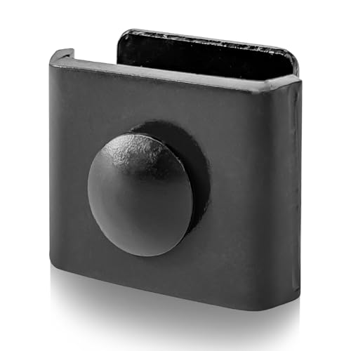 10er Eckverbinder Doppelstabmattenzaun, Gittermattenverbinder für leichte und schwere Zäune - Verbinder Stabmattenzaun in Anthrazit (schwarz)