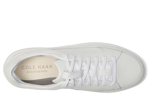 Cole Haan Women's Grandpro All Day Leather Court Sneakers, Optic White/Optic White, 8.5-B US