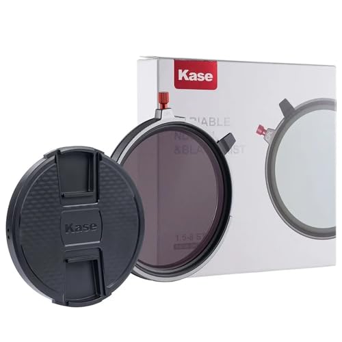 Kase 82 mm 3 en 1 - Diaphragme variable ND1,5-8 + CPL + Black Mist 1/4, filtre à densité neutre ND3 à ND236, filtre polarisant circulaire, filtre à effet multicouche pour studio