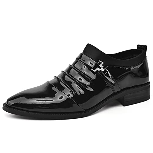 Venshine Mens Dress Shoes Slip On Monk Strap Loafer Formal Oxford Shoes2