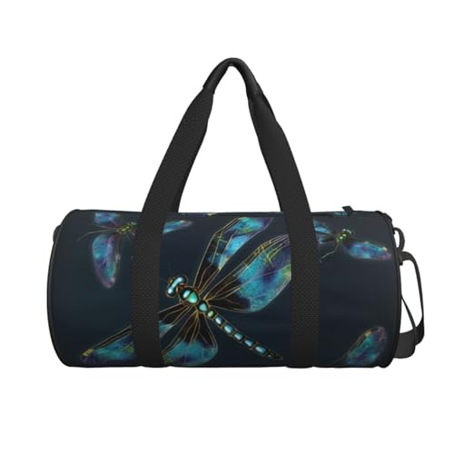 Travel Bag For Women,Dragonfly Print Personal Item Duffle Bags,Weekend Travel Duffel Tote Bag,Travel Sport Gym Bag For Men,Airplane Travel Essentials For Flying2