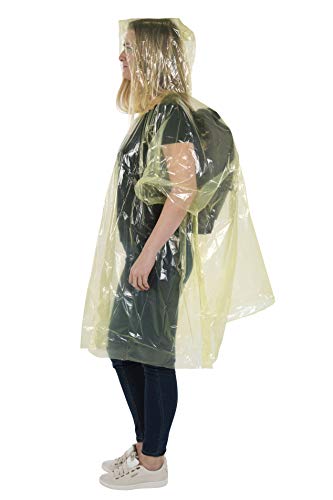 Wealers Rain Ponchos For Adults Teens Disposable Bulk Pack Emergency Raincoat Parks Outdoors Multi Colors Waterproof (Assorted, Case Of 10) #TOP6