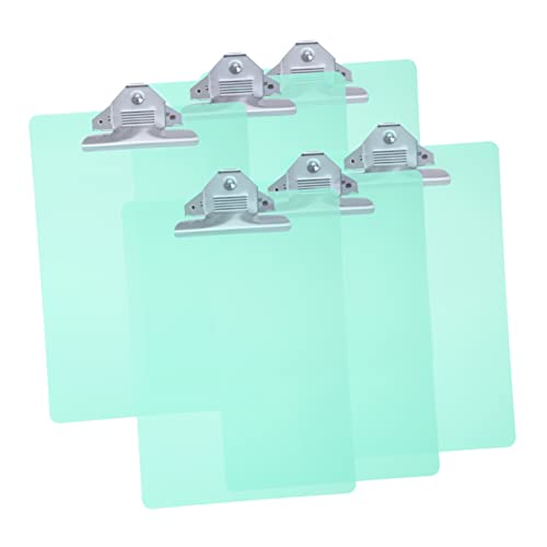 Porte-notes A4 en plastique semi-clip avec support d'écriture rigide pour organisation de bureau