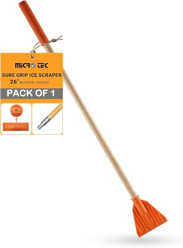 MICRO TEC Shuttsco 26' Sure Grip Ice Scraper – Freeze-Resistant Ice Removal Tool for Cars, Trucks,...