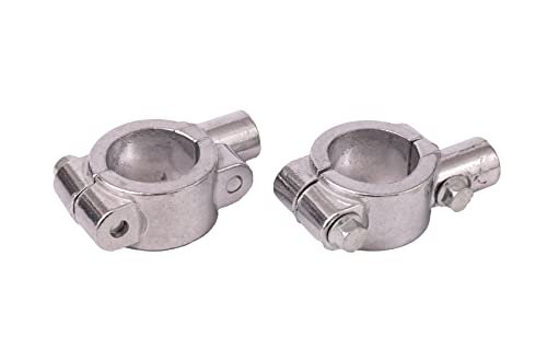 ICTRONIX 2X Universal 25mm Motorrad Lenkerhalterung Lenkerhalter Befestigungs Klemmen 8mm Spiegel Halter
