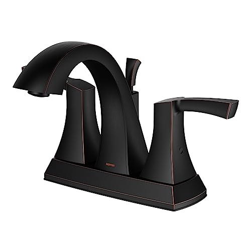 Karran Randburg KBF526 2-Handle Two Hole Centerset Faucet Bathroom Faucet with Matching Pop-up Drain in Oil Rubbed Bronze