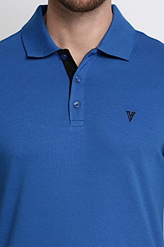 Image of Van Heusen Men's Polo T-Shirt | Athleisure |Ultra Soft Handfeel | Lightweight | Regular Fit| Short Sleeve| Breathable Fabric | Activewear| Solid Colors |Style 60033|Available in Pack of 1 & 2