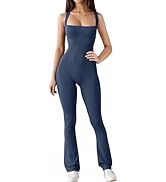 Tuta Intera Donna Sexy | Scollo A U E Schiena Aperta | Gamba Larga | Per Palestra E Serate - Foto 8