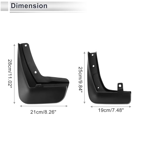 Image of X AUTOHAUX 1set Front and Rear Mud Flaps Splash Guards Mud Guards for BMW 1 Series(saloon) F40 2017-2022 W /Mount Accessories