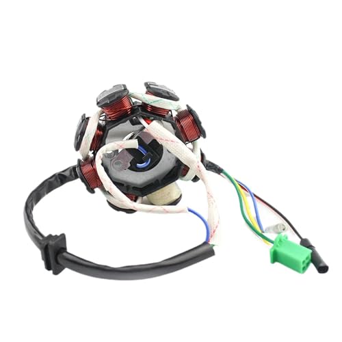 Magneto Reemplazo Motocicleta Estator De Magneto Encendido CA 8 Polos para CG125-8 Interfaz ATV 150 CC Y 250 Bobina