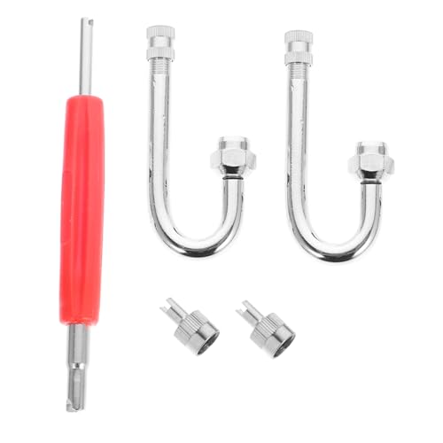 Cabilock Extensión Válvula Neumático Cobre Resistente para Moto Coche Bicicleta Instalación Rápida