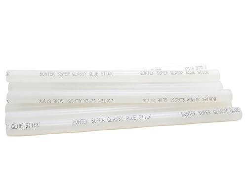 Image of Super Glassy Semi Clear Hot Melt Glue Sticks 20Pcs Pack 189mm x 11mm | Quick Dry Strong Bonding Glue Gun Refill for DIY, Professional Craft, Wood, Fabric, Paper, Home, Office & Repair Uses