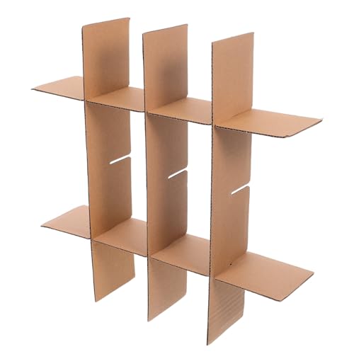 Artibetter 5Pcs Cartons Déménagement Verres et Vaisselle en Papier avec Séparateurs Grille pour Protection Pendant Shipping et Unpacking