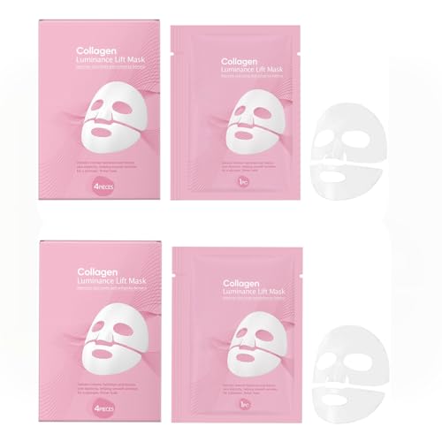 8PCS Mascarillas Facial, Hidratante, Nutritivo E Hidratante three – in-1, 12x18cm, Mascarillas De Colageno, Skincare Coreano, Para Cuidados Después Una Noche Insomnio O Antes Aplicar Maquillaje