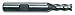 Magnate EM2706 End Mills, Cobalt M42, 4 Flute Single End Center Cutting - 1/4" Mill Diameter