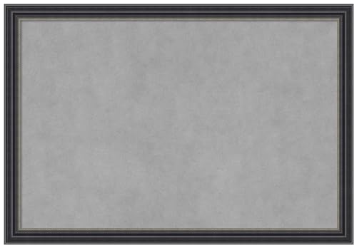 Amanti Art Black Framed Magnetic Board, 26x18, Traditional Office Decor