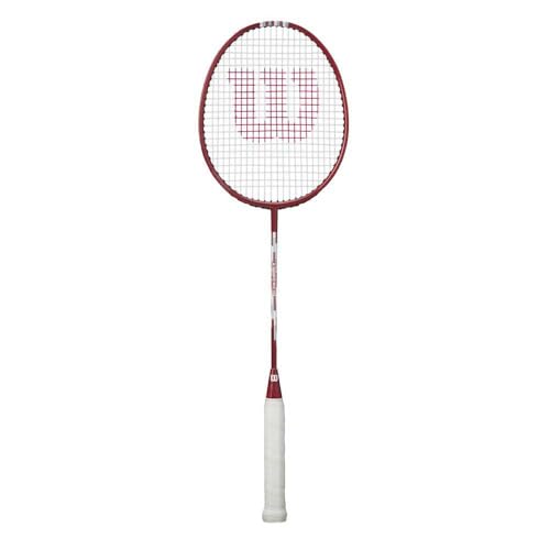 Wilson Attacker Badminton Racket, G3 (4), Rouge/Blanc