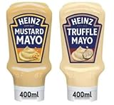 Heinz Mustard Mayo and Truffle Mayo, 400ml - (Pack of 2)