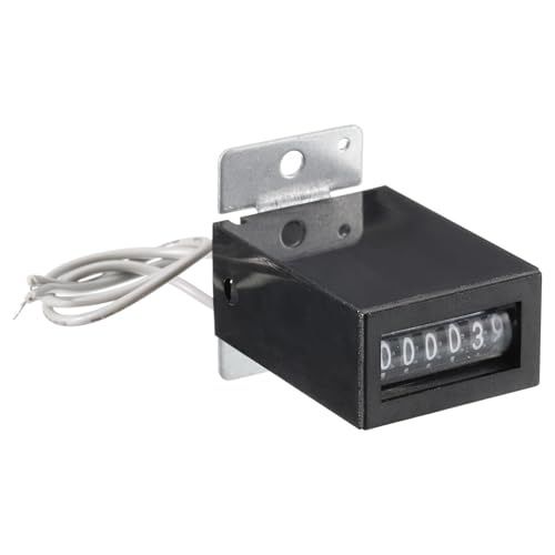 Image of uxcell Electromagnetic Counter 6 Digits 0-999999 Counting Range Electronic Pulse Counter Digital Counter Totalizer Electromagnetic Pulse Counter DC 7-24V