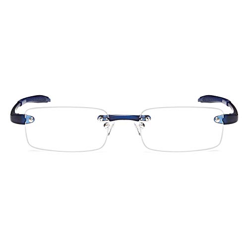 Rimless Reading Glasses - Men and Women Lightweight Readers 1.25