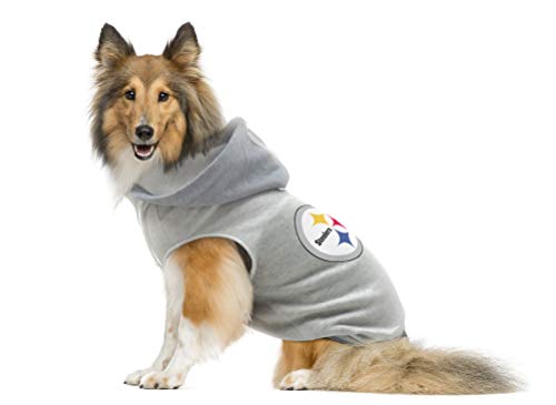 Nfl Pittsburgh Steelers Team Dog Crew Neck, Small, Black #TOP2