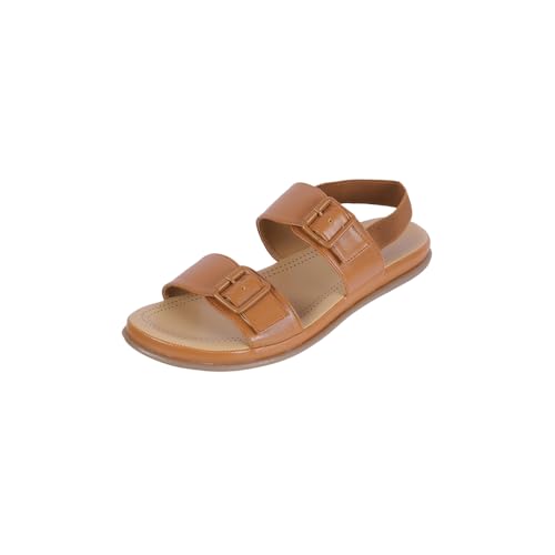 Image of Metro Women Synthetic Double Buckle Casual & Comfort Slingback Sandals