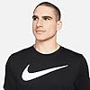 NIKE Men's Park 20 T Shirt, Black/White, S UK #5