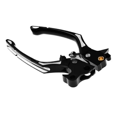 Juego de palanca de freno y embrague CNC cromada negra para motocicletas Harley