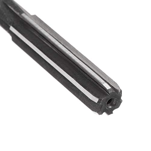 sourcing map 6 mm Spannreibahle HSS H7 6 gerade Flöten Maschinenfräser Werkzeug