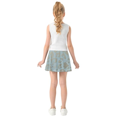 Little Girls Tennis Skirt with Shorts Flowy Little Girl Active Skort Kids Pleated Skort with Pockets4