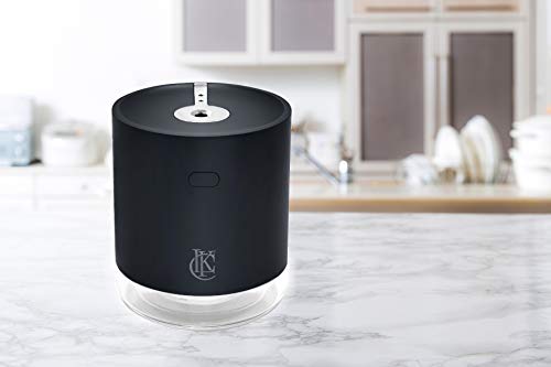 LINCK Automatic Alcohol Dispenser - Touchless Hand Sanitizer Dispenser 280ml - 360 Degree Touchless Nano Mist Sprayer USB Recharge  New Long Standby Model for 24 Hours (Black)