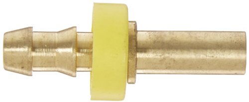 Image of EATON Weatherhead 10004B-X05 Straight Tube Rigid Fitting, CA360 Brass, 1 /4 inch Hose ID, 5 /16 inch Tube Size