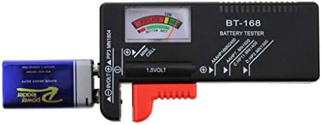 Voltage Indicator Battery Tester for AA/AAA/C/D/9-volt Rectangular and Button Cell Batteries (BT-168) (Needle Type), Battery Powered