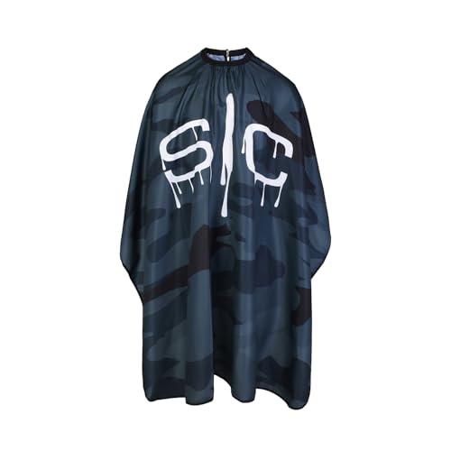 Stylecraft Friseurumhang | Mehrfarbig | Verstellbarer Verschluss | Antistatisch und Wasserabweisend | 100% Polyester | Schnelltrocknend | 146 x 140 cm | One size