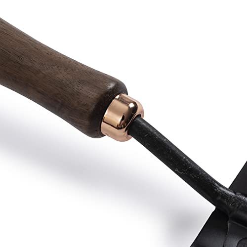 Barebones Spade Hand Trowel - Gardening Hand Tools - Stainless Steel Spade Shovel - Premium Quality Garden Spade - Japanese Garden Tool - Multipurpose Tool (Black/Walnut) - Thumbnail 2
