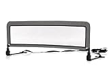 Fillikid Bettgitter Rausfallschutz 135 x 50 cm Exclusiv | Bettschutzgitter einfache Montage | Kinderbettgitter Jungen Mädchen Kleinkind | Babybettgitter stabile Konstruktion, Design:dunkelgrau