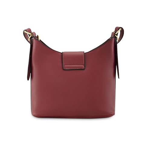 Image of Fastrack Solid Hobo Bag For Women, Girls and Ladies with Adjustable Sling Straps | Shoulder Bags | Ladies Purse Handbag | Shoulders For Casual Carry, Brown