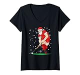 Photo Gallery donna hockey su prato babbo natale hockey hockey regalo di natale maglietta con collo a v Photo Gallery donna hockey su prato babbo natale hockey hockey regalo di natale maglietta con collo a v