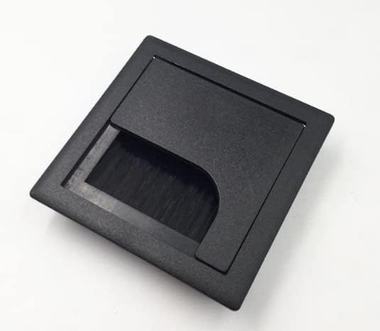 Cubierta de agujero para cable 2 ojales de escritorio de aleación de zinc para organizador de cables