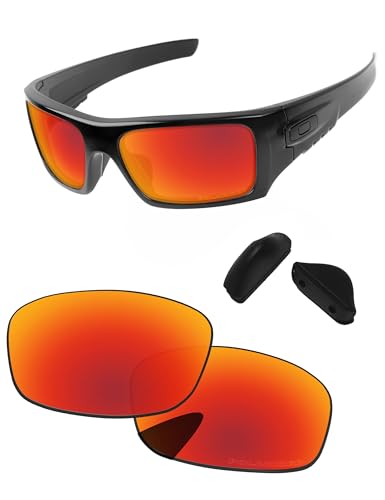 Image of Replacement Lenses & Nosepads for Oakley Si Ballistic Det Cord OO9253 61mm - Precision Fit, UV & Impact Resistant