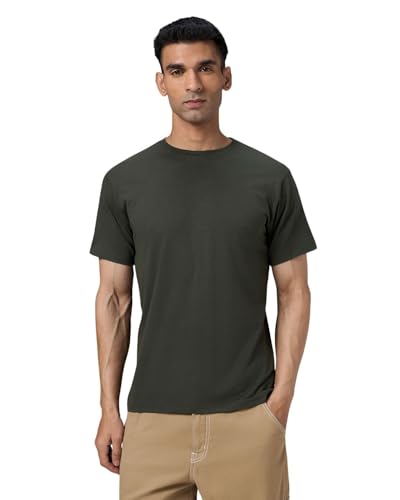 Image of Wellbi Bamboo Men's Tshirt - Ultra-Soft, Breathable & Sustainable | Premium Cotton Blend for Supreme Comfort | Stylish & Eco-Friendly T-Shirt for Men | Tshirt Men Cotton