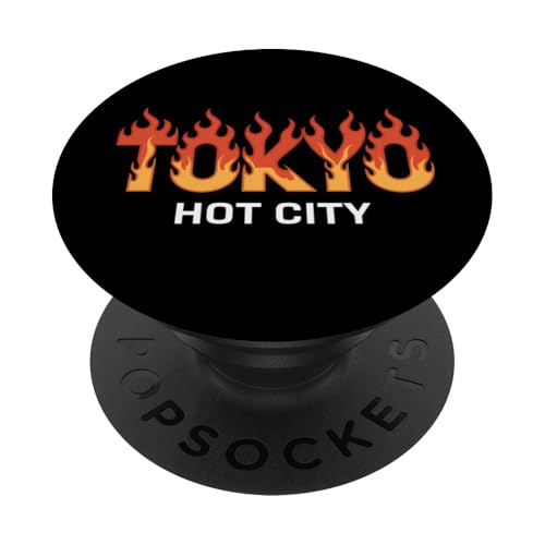 Tokyo Japan Hot City Japanische Flamme Feuerwehrmann Feuerwehrmann PopSockets Klebender PopGrip
