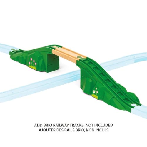 brio world - 36107 arch bridge  toy train set accessory for kids aged 3 years up