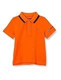  Tommy Hilfiger Jungen Global Stripe Tipping Polo S/s Hemd, Bonfire Orange, 92
