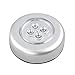 Produktbild 4 LED-Steuerung Nachtlicht Runde Lampe unter Schrank Schrank Push Stick auf Lampe Home Küche Schlafzimmer Automobile Verwendung - Silber