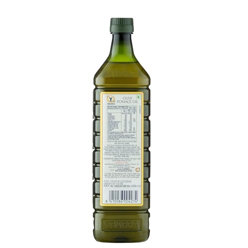 Image of YBARRA Olive Pomace Oil 1L (Imported) | Everyday All Purpose Cooking Oil | High Smoke Point | For Frying, Sauteing & Daily Use | 100% Vegetarian