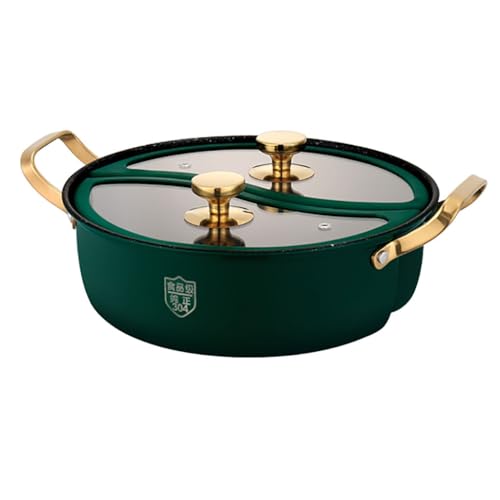 Casserole double face induction de gaz avec séparateur en S batterie cuisine antiadhésive