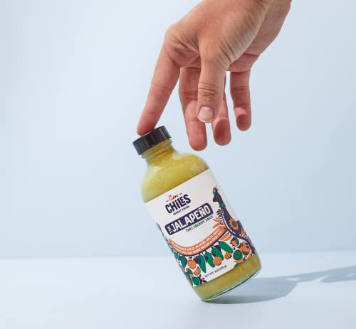 Cien Chiles The Habanero & The Jalapeno All Natural Hot Sauces Non Gmo Gluten Free Vegan Keto 8 Oz Bottles #TOP3